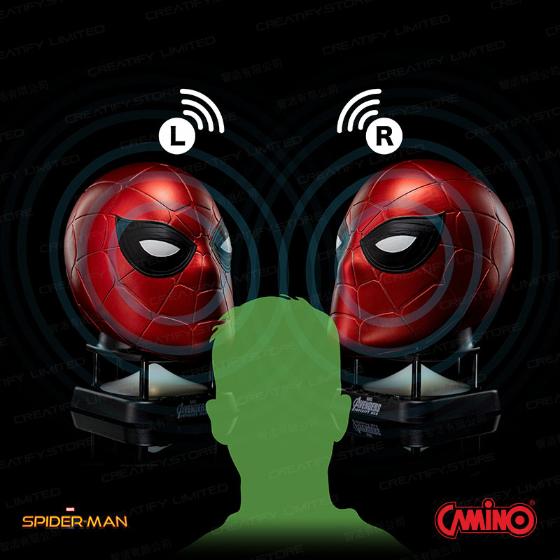CAMINO MARVEL 鋼鐵蜘蛛人迷你藍牙喇叭 (第二代) (Iron Spiderman Mask Mini Bluetooth Speaker V2.0)
