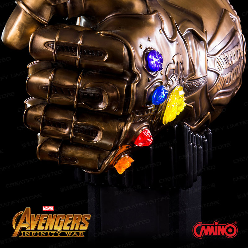 CAMINO MARVEL 1:1 Infinity Gauntlet 無限手套 HiFi 系統揚聲器組 (限量樹脂/純銅版) (Avengers 3 Infinity Gauntlet Life-Size Bluetooth HI-FI System)