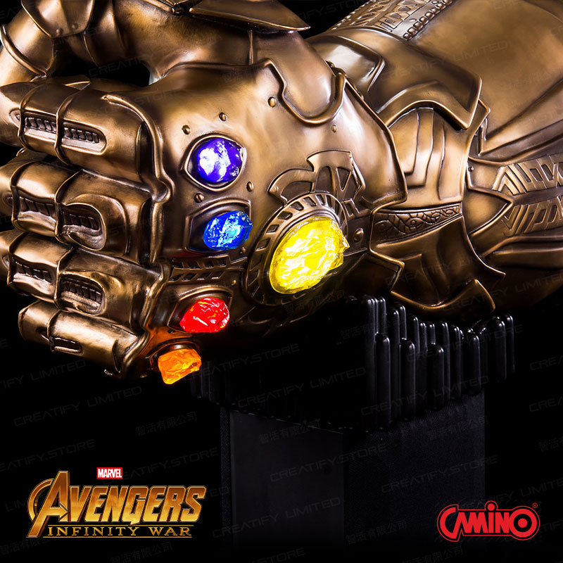 CAMINO MARVEL 1:1 Infinity Gauntlet 無限手套 HiFi 系統揚聲器組 (限量樹脂/純銅版) (Avengers 3 Infinity Gauntlet Life-Size Bluetooth HI-FI System)