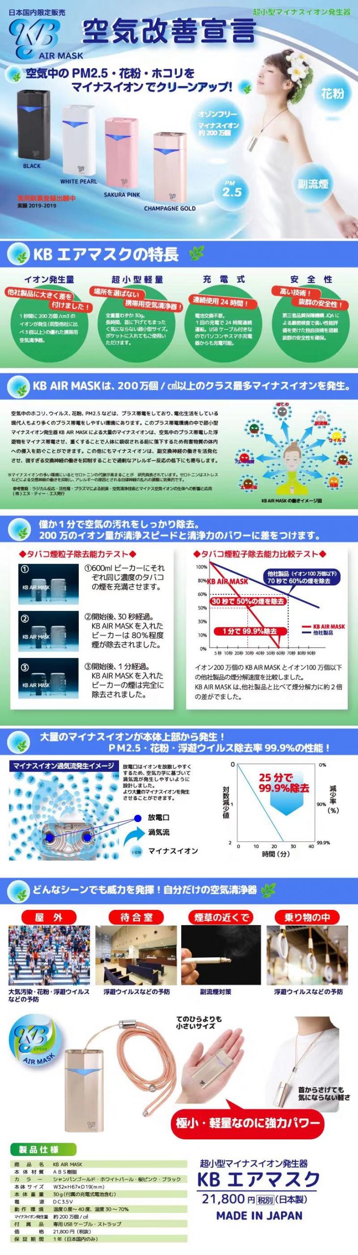 KB AIRMASKサクラピンク-